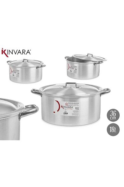 kinvara Aluminum Pot 18 liters, 36 cm diameter