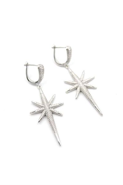 Rasanet North Star Earrings - Silver