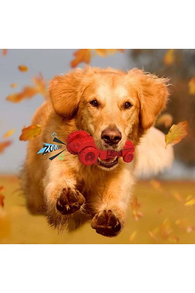 MASBRILL dog toy, rubber, red, 15.9 x 7.8 cm
