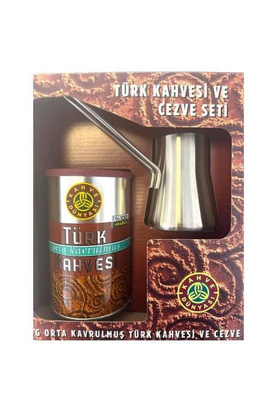 Kahve Dünyası Kahve Dunyasi, Roasted Turkish Coffee with Pot 250g