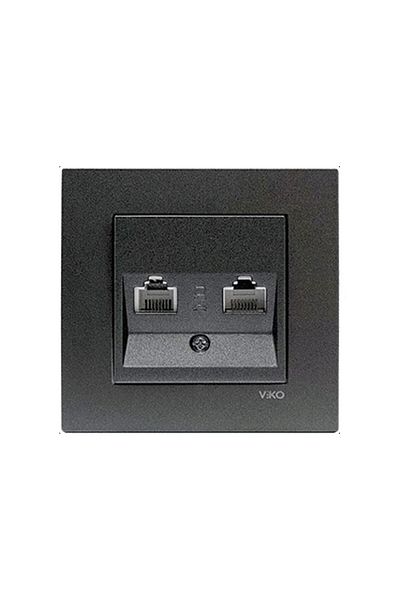 Viko by Panasonic NOVELLA RJ 45 CAT 5 E + RJ 11 CAT 3 Socket