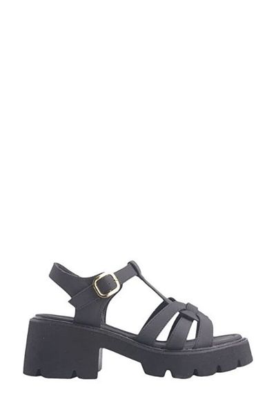 ART BELLA Black Women's Sandals Thick Heels 101699960