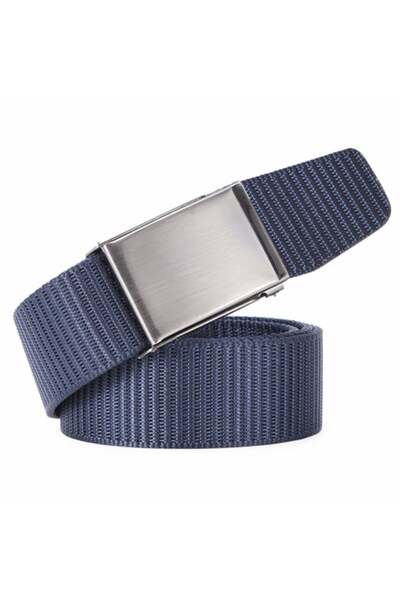 PUFO Elite Edition men's belt 3.8 x 120 cm, blue
