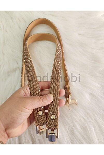 fundahobi Stoned Evening Dress Strap -Gold