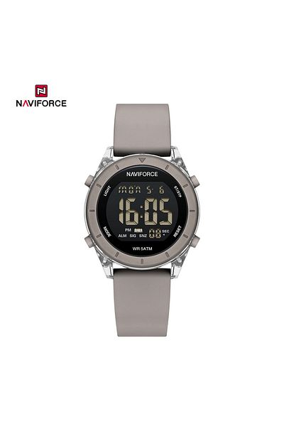 MACON NF7108 Fashion Design Digital Silicone Strap 5ATM Sport Gift Wristwatch for Youth
