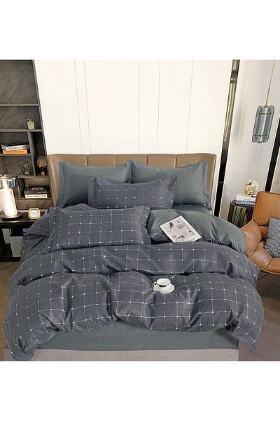 CHIRASO FINET Cotton Bed Linen, Classic Sheet 240x250cm, Duvet Cover 200x230cm, 4 Pillowcases