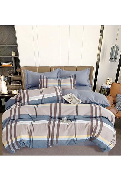 CHIRASO FINET Cotton Bed Linen, Classic Sheet 240x250cm, Duvet Cover 200x230cm, 4 Pillowcases