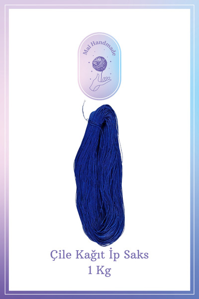 Mai Handmade Hobby ve Örgü Evi Doğal Kağıt İp 1000 Gr Yaklaşık 900-1100 Metre Kağıt Ip Örgü Ipi