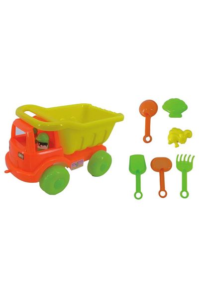 rexa Dump truck with accompanying beach/sand toys