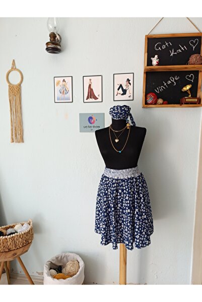 ÇATI KATI Çatı Katı Vintage Özel Tasarım Papatya Gölgesi Etek