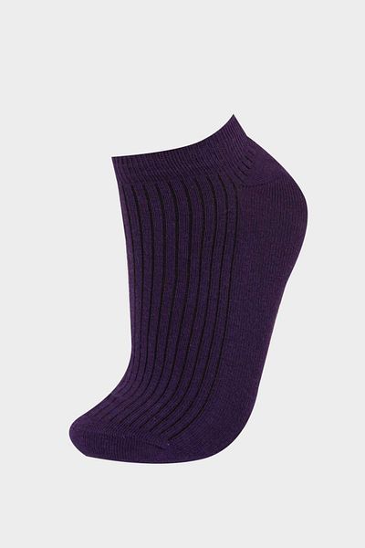 DeFacto Women's 3-Piece Cotton Booties Socks F5430Axns