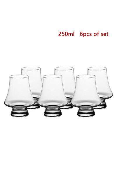 choice2 250ml 6pcs 2/4/6pcs Crystal Glass Whiskey Cup Set of 250ml Clear Lead...