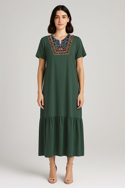 FOR WOMEN Heritage Embroidered Dress