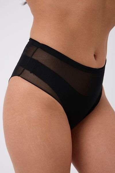 MİSTİRİK Foce Model Transparent Air-Permeable Firming Effective Bato Panties Corset Black Color