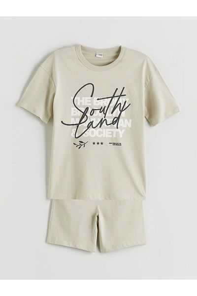 LC Waikiki Lcw Kids Crew Neck Boys T-Shirt and Shorts