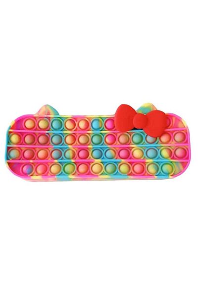 ShengOu children's pencil case, silicone, multicolor, 19 x 7 x 4.5 cm