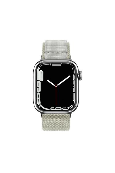 Hurtel Alpine steel buckle strap for Apple Watch 42 / 44 / 45 / 49 mm, silver