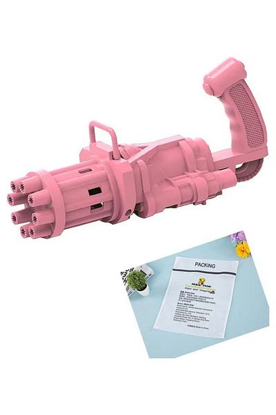 rexa Gatling Automatic Bubble Blaster – 8-Hole Electric Bubble Blower Toy (19.99 × 6.81 × 8.99 cm)