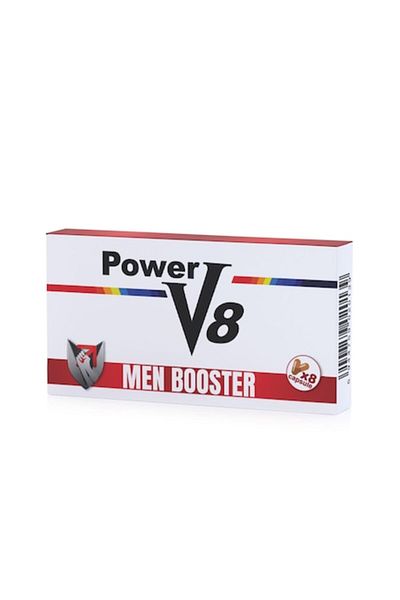 Power V8 Dietary Supplement For Premature Ejaculation And Erection, 8 Capsules