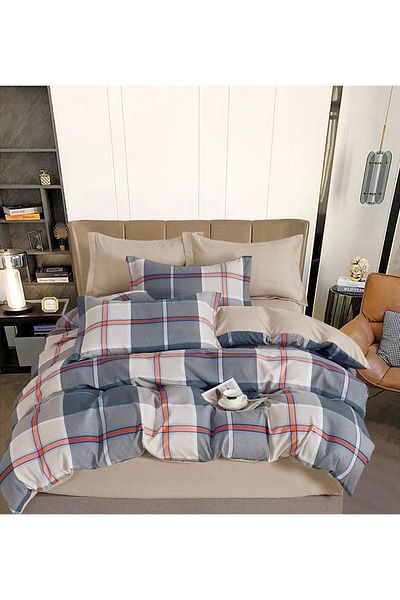 CHIRASO FINET Cotton Bed Linen, Classic Sheet 240x250cm, Duvet Cover 200x230cm, 4 Pillowcases