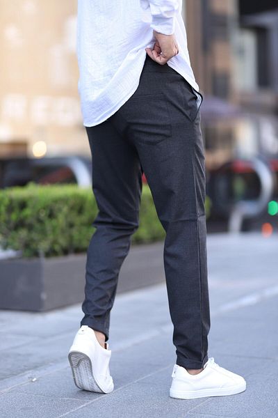 hello7 Men's Slim Fit Double Leg Stretch Jogger Pants
