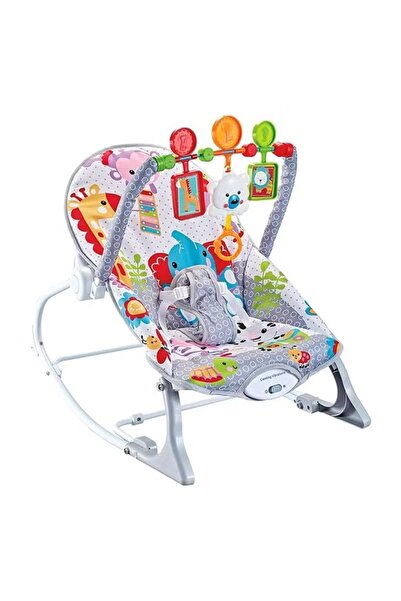 rexa سرير هزاز متعدد الوظائف مع موسيقى واهتزاز للأطفال - ٥٣.٥×٣٨.٥ سم