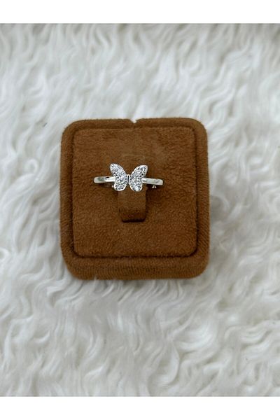 BY YASİN TOPÇU Butterfly Elegance Steel Ring
