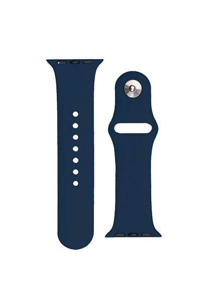 Hurtel Curea din silicon pentru Apple Watch Ultra 2-9/SE 42/44/45mm, curea din silicon APS, albastru închis