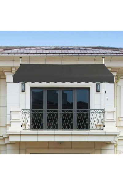 Magnotto Balkon Teras Tente Çadır Gölgelik Teleskopik Açılır Kapanır Katlanır Tente Bahçe Villa Kafe Restoran Dükkan İşyeri Lokanta Tentesi 250x130 cm
