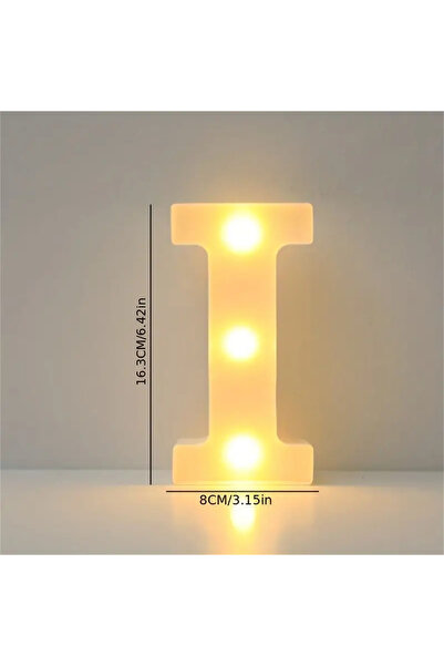 Choice I White 1 16cm LED letter light, luminous letter and number night ligh...