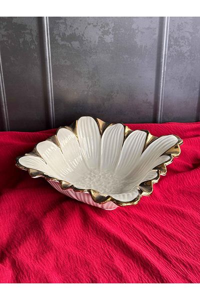 ROSSEV Flora Gold Square Salad Bowl 24cm