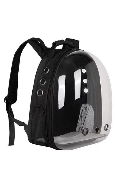 Choice black Pet Cat Space Bag Travel Pet Carrying Backpack Transparent Breathable Pet Travel
