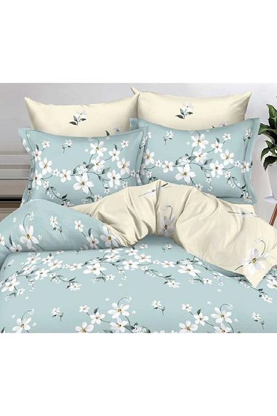 CHIRASO FINET Cotton Bed Linen, Classic Sheet 240x250cm, Duvet Cover 200x230cm, 4 Pillowcases