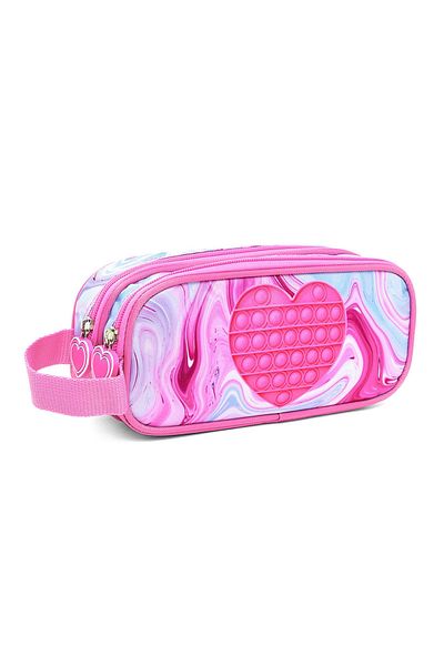 R&B Pink Girls Pencil Pouch