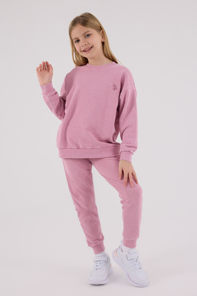 U.S. Polo Assn. Lisanslı Kız Çocuk Alt Üst 2 Parça Eşofman Takımı