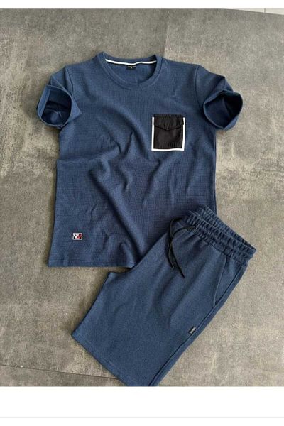 TUWAN sport Pocket Detailed Tshirt & Shorts Side Pocket Cord Adjustable Sweat Wicking Seasonal Suit
