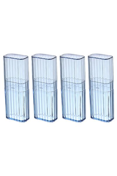 Choice 4 Pack Green Mini Portable Dental Floss Storage Box, Flosser Band-Aid Toothpick Holder Cotton Swab B