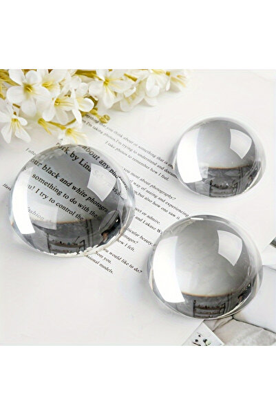 Choice 8cm 1pc Half Ball 40mm/60mm/100mm Paperweight Crystal Glass Paperweigh...