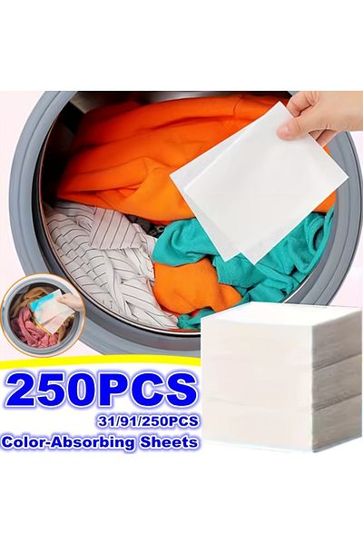 Choice 250pcs 250Pcs Laundry Color Absorbing Paper Anti-dyeing Laundry Tablets for Washing Machine Clean Cl