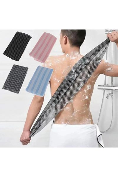 Choice blue Japanese Rubbing Washcloth Bath Nylon Towel Brush for Back Towels Exfoliating Scrub Shower Spon