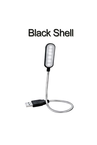 Choice black shell 1PC Mini USB LED Light Book Light Flexible Reading Lamp Portable Night Light For Power B