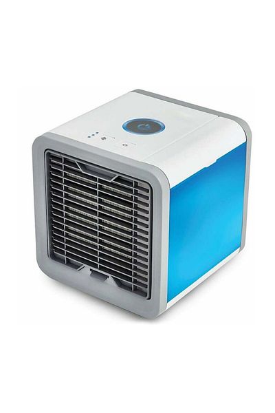 Timeless tools Desktop Air Cooler, 3 Speed Levels, USB Cable, Ambient Light, 16.5 x 16.5 x 17.9 cm,