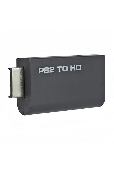 Choice محول PS2 إلى HDMI أسود - محول عالي الدقة 1080 بكسل مع مخرج صوت 3.5 مم، يدعم 480i/480p/576i