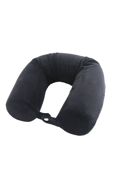 Choice Black Memory foam u-shaped pillow, travel pillow, protect the cervical spine, easy to carry, bendabl