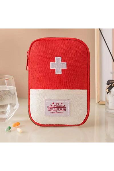 Choice Small Red First Aid Kit Pouch Home Medicine Storage Bag Suitable For Outdoor Travel Medical Bag Home