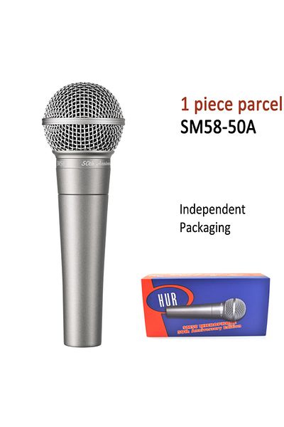 Choice 1 piece HUR 50th Anniversary Edition wired dynamic vocal microphone sm 58 mic for PC Gaming Singing