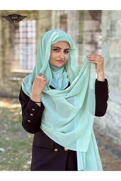 ALADİYAR Ninja Bon Shawl (Chiffon)