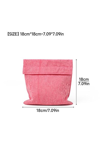 Choice Pink Reusable Sandwich Storage Bag TPU Lining Velcro Snack Bags for Kids Washable Waterproof Food-Sa