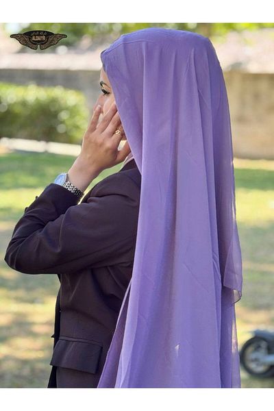 ALADİYAR Ninja Bon Shawl (Chiffon)