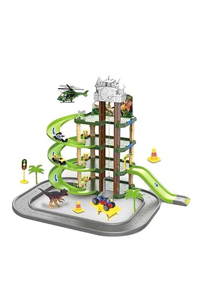 dalimag Dinosaur Toy, 3 Levels, Railway Model, 57 Pieces, Track, 40 cm x 8 cm x 29 cm, Multicolor,